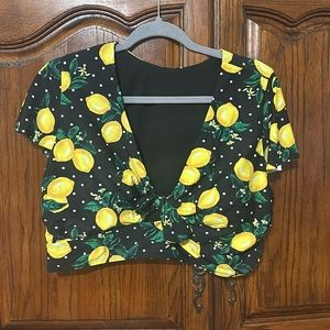 Torrid Lemon Detailed Bathing Suit Top